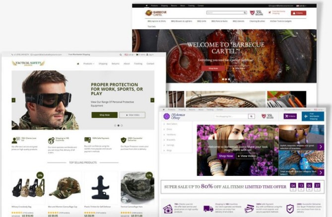 alidropship professional store themes